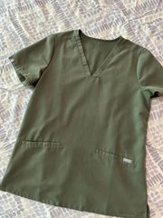 Green  scrub top