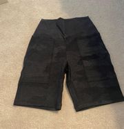 Aerie black camo pocket biker shorts