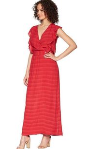 New. Michael Stars Flutter-Sleeve Maxi Dress