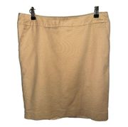 32.MERONA Khaki Stretch Pencil Skirt With Pockets Size 14