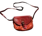 Neiman Marcus Made in Italy vintage red cross body