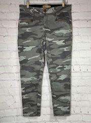 Democracy AB Technology 12 Skinny Jeans Pants Camo Stretch 33x26.5 Cropped Ankle
