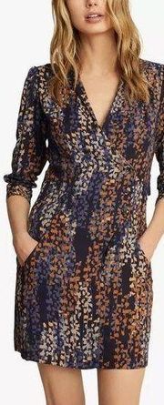 REISS Esmeralda Printed Mini Dress