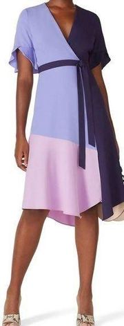 Hutch Colorblock Wrap Dress Size Small