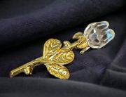 Crystal Memories Rose Brooch