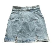 Size XS Denim Jean Mini Skirt