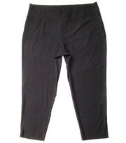 NWT Eileen Fisher High-Waist Slim Pant in Black Washable Stretch Crepe 3X