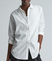 NEW Everlane The Silky Cotton Relaxed Shirt in Off-White