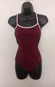 Maroon  Dolfin one piece bathing suit