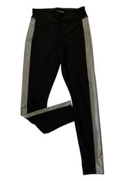 Adore Me Women Size Small Leggings Black Silver 7-531