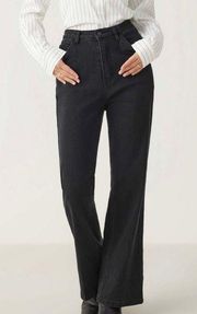 Cider Black High Waist Flare Leg Jeans Size M/6