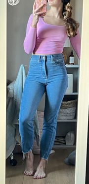 High Waisted Mom Jeans