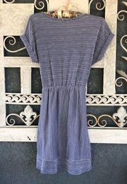 Caution to the Wind Dress small blue &white