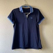 Peter millar womens mesh polo in navy size medium