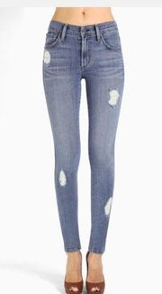 James Jeans Twiggy Distressed skinny ankle Jeans NWOT size 24”