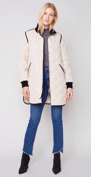 Long Quilted Puffer Jacket 