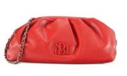 BADGLEY MISCHKA Red Wrapped Frame Logo Crossbody Bag $149