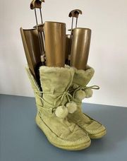 Nature Breeze womens Green boots size 8.5