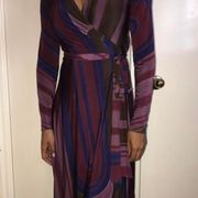 BCBGirls Purple Wrap MIDI Dress