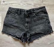 Black Denim Shorts 