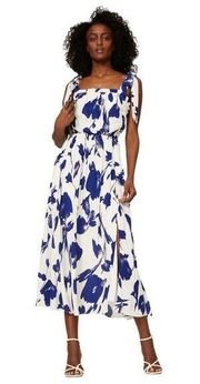 Jason Wu Collective Floral Tie Strap Dress in Blue 6 Womens