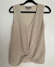 Marled Reunited Knotted Sweater Vest Top