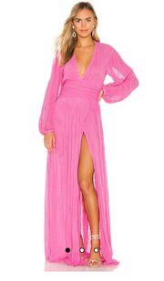 Lapis Maxi Dress in Pink Sky M/L