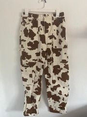 Cow Print Mom Jeans