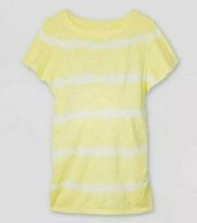 𝅺Maternity Flutter Short Sleeve Knit Top Isabel Maternity Yellow Tie Dye Small