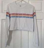 VANS long sleeve crop top size small