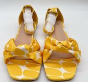 Journee Collection Sandals Womens 6.5 Yellow Safina Open Toe Sandals NEW