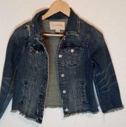 Pilcro distressed denium jacket extra small women