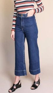 $295 Merida Denim Pant Wide leg Jeans Size 00