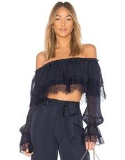 Tularosa Annie Crop Top in Blue Iris