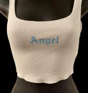 Princess Polly  White Angel Crop Top