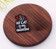 Adorable Sweet Cat Theme My Cat Is My Valentine Design Exquisite Alloy Lapel Pin