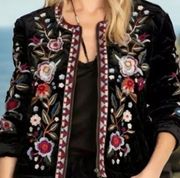 Johnny Was Mahea heavily embroidered quilted accented jacket NWT (oversized)