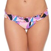 Salt+Cove smocked multicolor bikini swim bottom