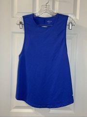 BCG Blue Scoop Neck Sleeveless Active Tank Small