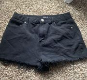 Nasty Gal Black Denim Shorts