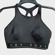 Black High Neck Sports Bra Size Medium