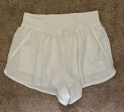 Offline White Running Shorts