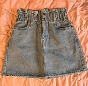 Light Denim Jean Skirt