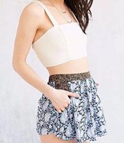 UO Floral Contrast Skort