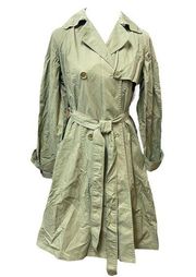 TRAVELSMITH Trench Coat Light Green Size Small NWT