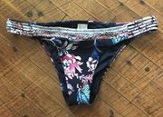 Seafolly Australia paisley Jacobeanoral bikini bottoms size 12