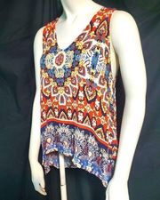 Sophie Rue Boho Multicolored Tank Top (L)