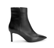 J.Crew black leather stiletto heeled boots sz 5.5!