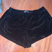 Brandy Melville Black velvet  shorts