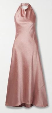 VINCE Open-back recycled-satin maxi dress NWOT Size Medium